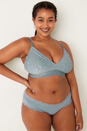 Victoria's Secret Spitze Unlined Triangle Bralette Schwarz | 943-BDSPRN