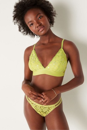 Victoria's Secret Spitze Unlined Triangle Bralette Grün | 341-WXPLCI