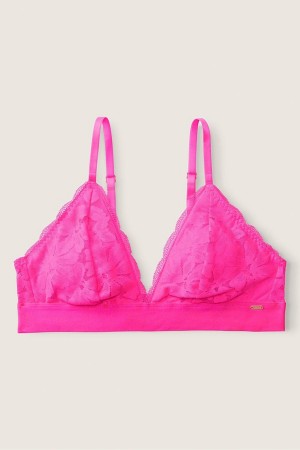 Victoria's Secret Spitze Unlined Triangle Bralette Rosa | 827-TMQBJX