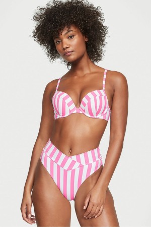 Victoria's Secret Swim Bikini Bottom Blau Streifen | 239-XLNIYV