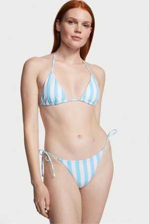 Victoria's Secret Swim Bikini Top Blau Streifen | 269-ZRDJAU