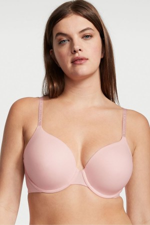 Victoria's Secret The T-Shirt Bombshell Front Befestigung Push Up Bra Rosa | 032-WDQGZC