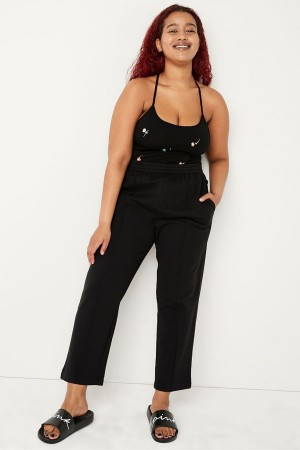 Victoria's Secret Track Ankle Jogger Schwarz | 197-PWKTJE