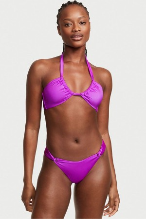 Victoria's Secret Twist Multiway Halterneck Bikini Top Lila | 892-NGICEW