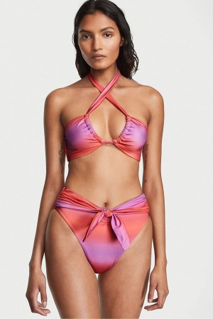 Victoria's Secret Twist Multiway Halterneck Bikini Top Lila | 670-GVZOPR