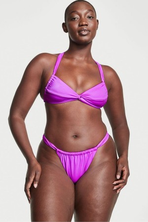 Victoria's Secret Twist Multiway Halterneck Bikini Top Lila | 765-GKQMLV
