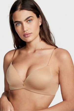 Victoria's Secret Very Sexy Add 2 Cups Non Wired Push Up Bra Sweet Praline Nude | 608-GQAZHT