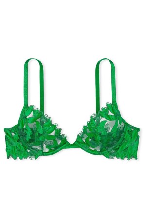 Victoria's Secret Very Sexy Embroidered Unlined Demi Bra Grün | 854-IOJBVE