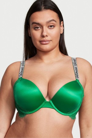 Victoria's Secret Very Sexy Shine Riemen Push Up Bra Grün | 957-KGINUS