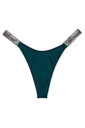Victoria's Secret Very Sexy Smooth Shine Riemen Knickers Schwarz | 328-KMBDHR
