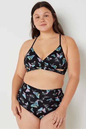 Victoria's Secret Wrap Bikini Top Dunkelschwarz | 721-IWLRBQ