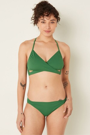 Victoria's Secret Wrap Bikini Top Dunkelschwarz | 819-URATYQ